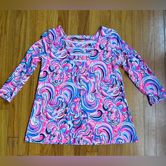 Lilly Pulitzer Small (Generous fit) ‘Raz Berry FlaminGoals’ Perfectly bright! - Picture 2 of 5